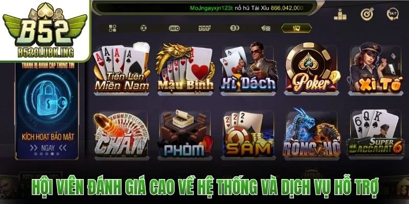 Hội viên đánh giá cao về hệ thống và dịch vụ hỗ trợ